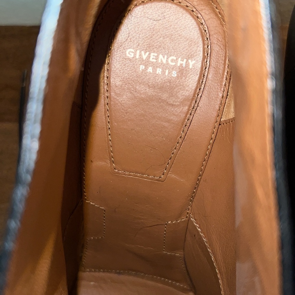 Authentic Givenchy Black Leather Laced Booties - image 2